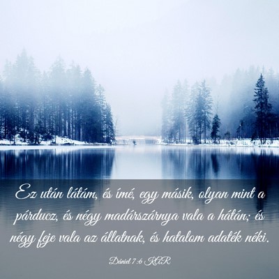 Picture 03 - Dániel 7:6 KAR - Ez után látám, és ímé, egy másik, olyan - Bible Verse Picture
