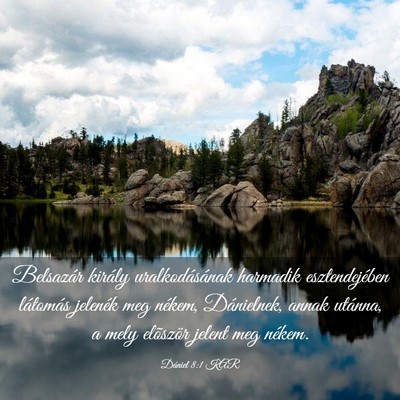 Picture 03 - Dániel 8:1 KAR - Belsazár király uralkodásának harmadik - Bible Verse Picture