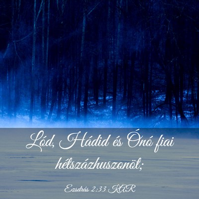 Picture 03 - Ezsdrás 2:33 KAR - Lód, Hádid és Ónó fiai - Bible Verse Picture