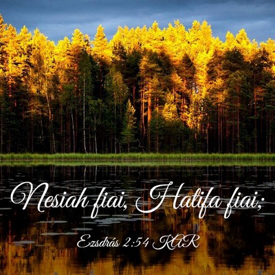 Picture 03 - Ezsdrás 2:54 KAR - Nesiah fiai, Hatifa - Bible Verse Picture