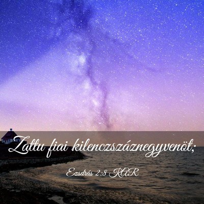 Picture 03 - Ezsdrás 2:8 KAR - Zattu fiai - Bible Verse Picture