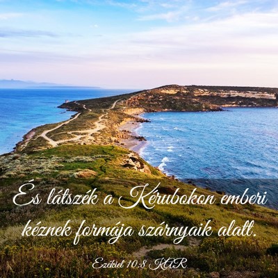 Picture 03 - Ezékiel 10:8 KAR - És látszék a Kérubokon emberi kéznek - Bible Verse Picture