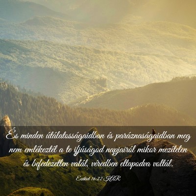 Picture 03 - Ezékiel 16:22 KAR - És minden útálatosságaidban és - Bible Verse Picture