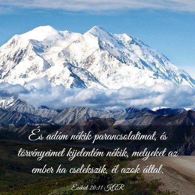 Picture 03 - Ezékiel 20:11 KAR - És adám nékik parancsolatimat, és - Bible Verse Picture