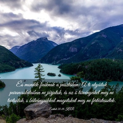 Picture 03 - Ezékiel 20:18 KAR - És mondék fiaiknak a pusztában: A ti atyáitok - Bible Verse Picture