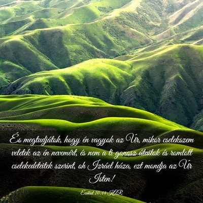 Picture 03 - Ezékiel 20:44 KAR - És megtudjátok, hogy én vagyok az Úr, mikor - Bible Verse Picture