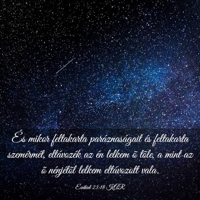Picture 03 - Ezékiel 23:18 KAR - És mikor feltakarta paráznaságait és - Bible Verse Picture