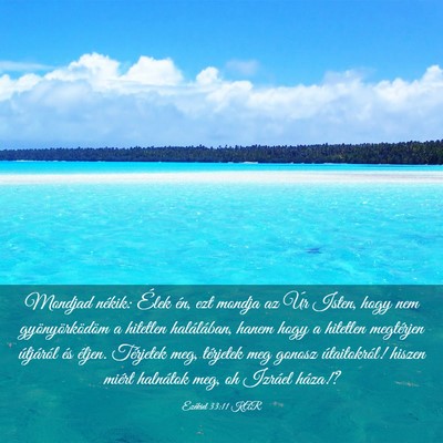 Picture 03 - Ezékiel 33:11 KAR - Mondjad nékik: Élek én, ezt mondja az Úr - Bible Verse Picture
