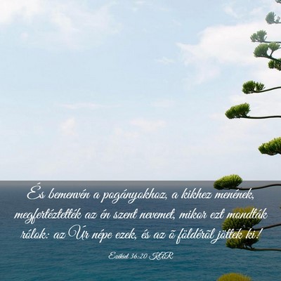 Picture 03 - Ezékiel 36:20 KAR - És bemenvén a pogányokhoz, a kikhez menének, - Bible Verse Picture
