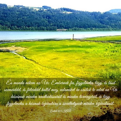 Picture 03 - Ezékiel 44:5 KAR - És monda nékem az Úr: Embernek fia, - Bible Verse Picture