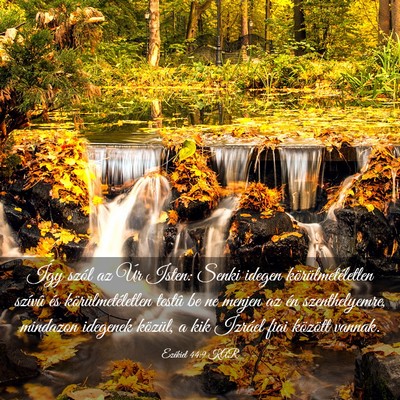 Picture 03 - Ezékiel 44:9 KAR - Így szól az Úr Isten: Senki idegen - Bible Verse Picture