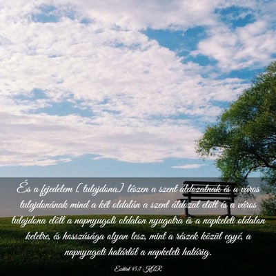 Picture 03 - Ezékiel 45:7 KAR - És a fejedelem [tulajdona] lészen a szent - Bible Verse Picture