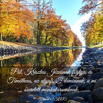 Picture 03 - Filemon 1:1 KAR - Pál, Krisztus Jézusnak foglya, és Timótheus, - Bible Verse Picture