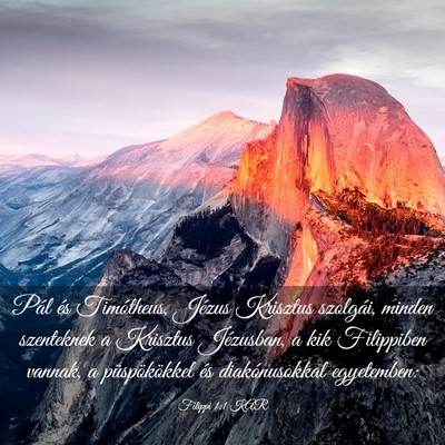 Picture 03 - Filippi 1:1 KAR - Pál és Timótheus, Jézus Krisztus szolgái, - Bible Verse Picture
