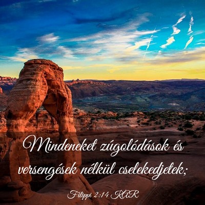 Picture 03 - Filippi 2:14 KAR - Mindeneket zúgolódások és versengések - Bible Verse Picture