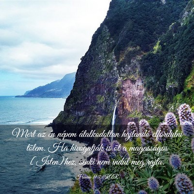 Picture 03 - Hóseás 11:7 KAR - Mert az én népem átalkodottan hajlandó - Bible Verse Picture