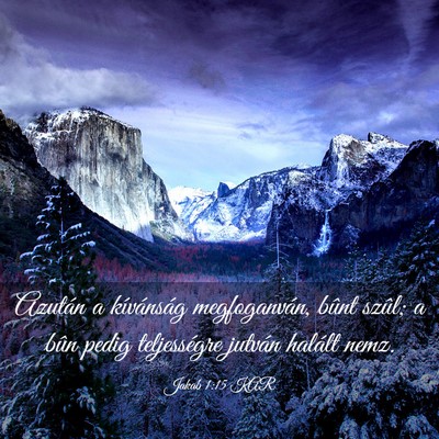 Picture 03 - Jakab 1:15 KAR - Azután a kívánság megfoganván, bûnt szûl; - Bible Verse Picture