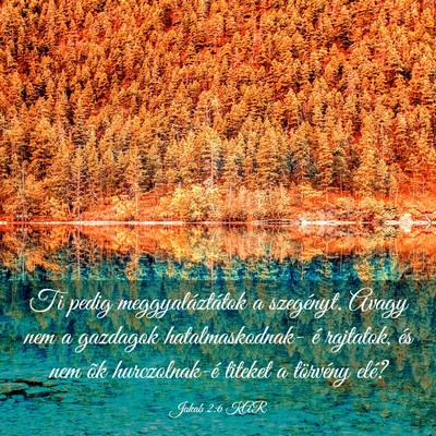 Picture 03 - Jakab 2:6 KAR - Ti pedig meggyaláztátok a szegényt. Avagy nem - Bible Verse Picture