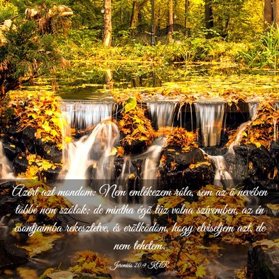 Picture 03 - Jeremiás 20:9 KAR - Azért azt mondom: Nem emlékezem róla, sem az - Bible Verse Picture