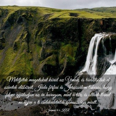 Picture 03 - Jeremiás 4:4 KAR - Metéljétek magatokat körül az Úrnak, és - Bible Verse Picture