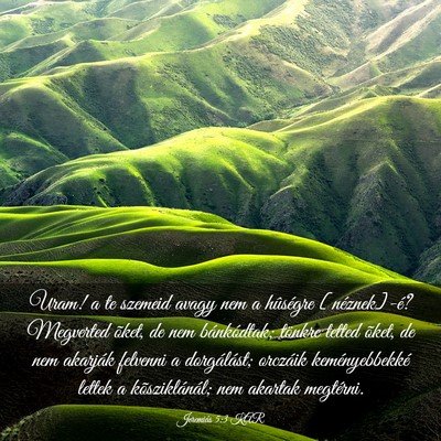 Picture 03 - Jeremiás 5:3 KAR - Uram! a te szemeid avagy nem a hûségre - Bible Verse Picture
