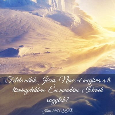 Picture 03 - János 10:34 KAR - Felele nékik Jézus: Nincs-é megírva a ti - Bible Verse Picture