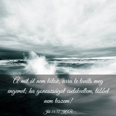 Picture 03 - Jób 34:32 KAR - A mit át nem látok, arra te taníts meg - Bible Verse Picture