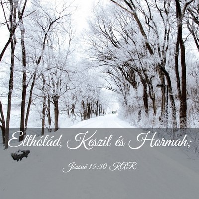 Picture 03 - Józsué 15:30 KAR - Elthólád, Keszil és - Bible Verse Picture