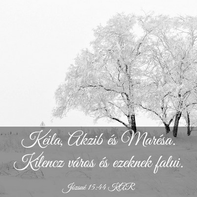 Picture 03 - Józsué 15:44 KAR - Keila, Akzib és Marésa. Kilencz város és - Bible Verse Picture