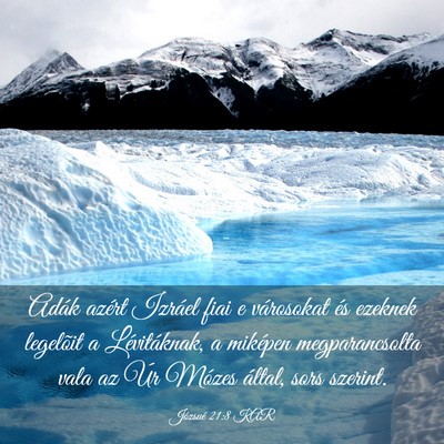 Picture 03 - Józsué 21:8 KAR - Adák azért Izráel fiai e városokat és - Bible Verse Picture