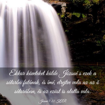 Picture 03 - Józsué 7:22 KAR - Ekkor követeket külde Józsué s ezek a - Bible Verse Picture