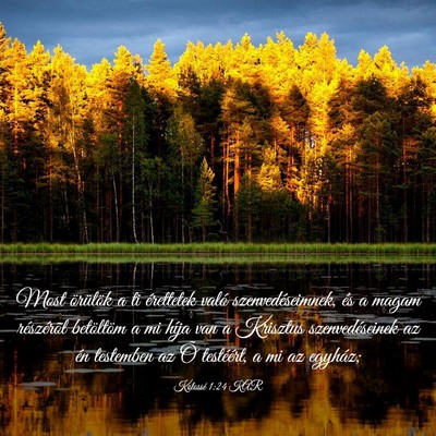 Picture 03 - Kolossé 1:24 KAR - Most örülök a ti érettetek való - Bible Verse Picture