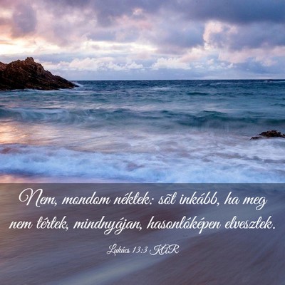 Picture 03 - Lukács 13:3 KAR - Nem, mondom néktek: sõt inkább, ha meg nem - Bible Verse Picture