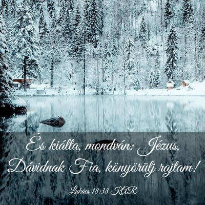 Picture 03 - Lukács 18:38 KAR - És kiálta, mondván: Jézus, Dávidnak Fia, - Bible Verse Picture