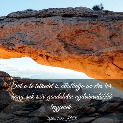 Picture 03 - Lukács 2:35 KAR - Sõt a te lelkedet is általhatja az éles tõr; - Bible Verse Picture