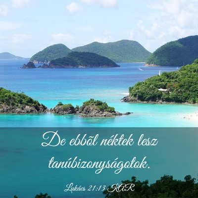 Picture 03 - Lukács 21:13 KAR - De ebbõl néktek lesz - Bible Verse Picture