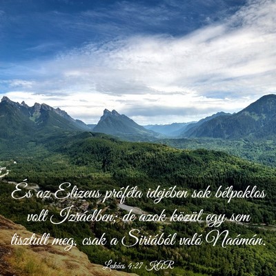 Picture 03 - Lukács 4:27 KAR - És az Elizeus próféta idejében sok bélpoklos - Bible Verse Picture