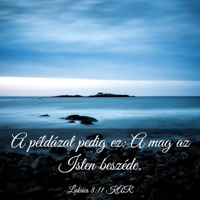 Picture 03 - Lukács 8:11 KAR - A példázat pedig ez: A mag az Isten - Bible Verse Picture