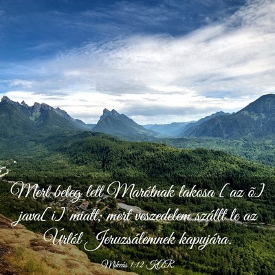 Picture 03 - Mikeás 1:12 KAR - Mert beteg lett Marótnak lakosa [az õ] java[i] - Bible Verse Picture