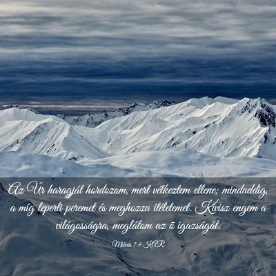 Picture 03 - Mikeás 7:9 KAR - Az Úr haragját hordozom, mert vétkeztem - Bible Verse Picture