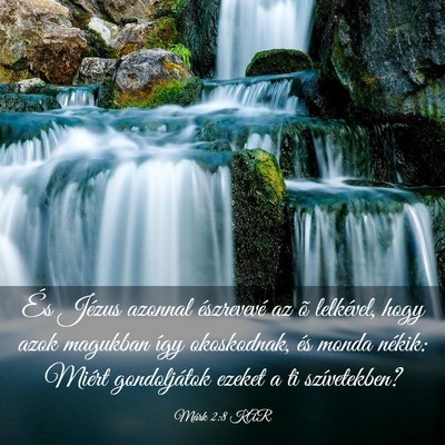 Picture 03 - Márk 2:8 KAR - És Jézus azonnal észrevevé az õ lelkével, - Bible Verse Picture