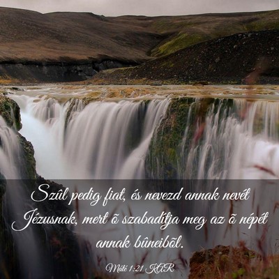 Picture 03 - Máté 1:21 KAR - Szûl pedig fiat, és nevezd annak nevét - Bible Verse Picture