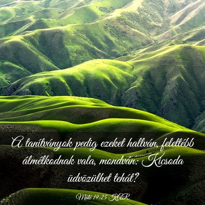 Picture 03 - Máté 19:25 KAR - A tanítványok pedig ezeket hallván, felettébb - Bible Verse Picture