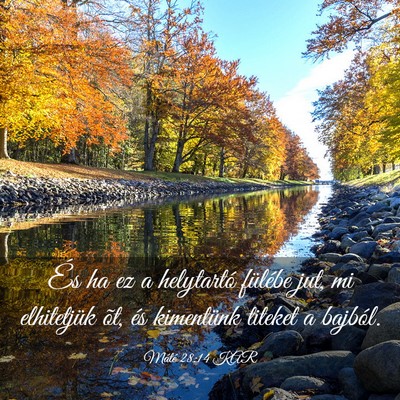 Picture 03 - Máté 28:14 KAR - És ha ez a helytartó fülébe jut, mi - Bible Verse Picture