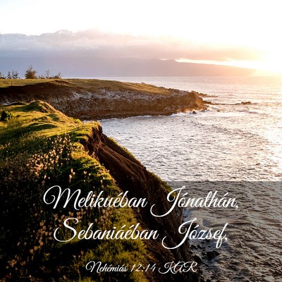 Picture 03 - Nehémiás 12:14 KAR - Melikuéban Jónathán, Sebaniáéban - Bible Verse Picture