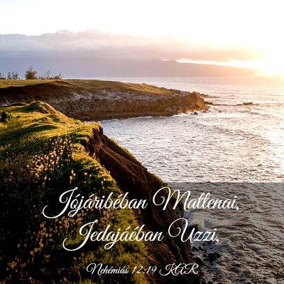 Picture 03 - Nehémiás 12:19 KAR - Jójáribéban Mattenai, Jedajáéban - Bible Verse Picture