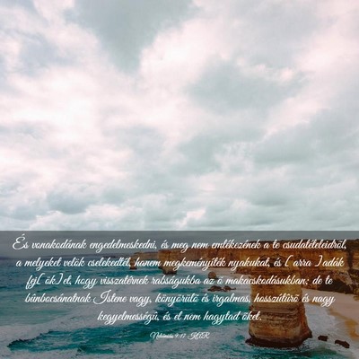 Picture 03 - Nehémiás 9:17 KAR - És vonakodának engedelmeskedni, és meg nem - Bible Verse Picture