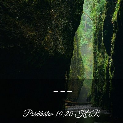 Picture 03 - Prédikátor 10:20 KAR -  - Bible Verse Picture