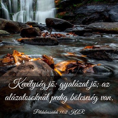 Picture 03 - Példabeszédek 11:2 KAR - Kevélység jõ: gyalázat jõ; az - Bible Verse Picture