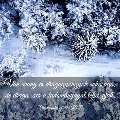 Picture 03 - Példabeszédek 20:15 KAR - Van arany és drágagyöngyök sokasága; de - Bible Verse Picture